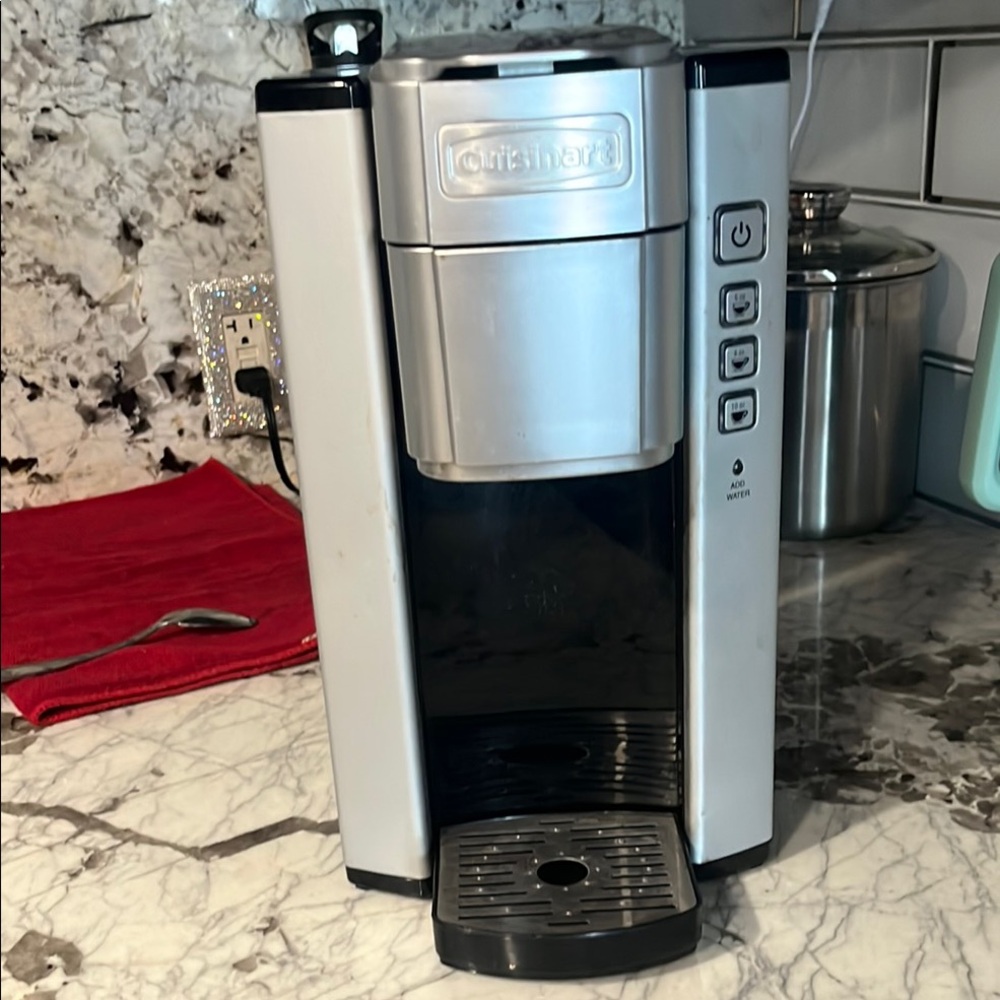 Cuisinart Silver and Black Single-Serve Brewer